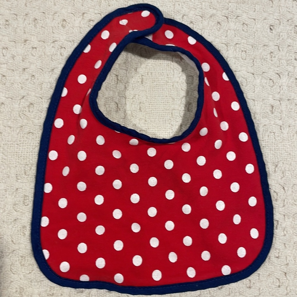 Baby Essentials Polka Dot Bib NWOT